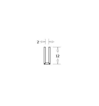 Profil encadrement pour plaque de 2 mm